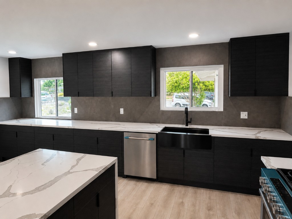 Kitchen lighting and hardware — 1921 Wheaton Avenue